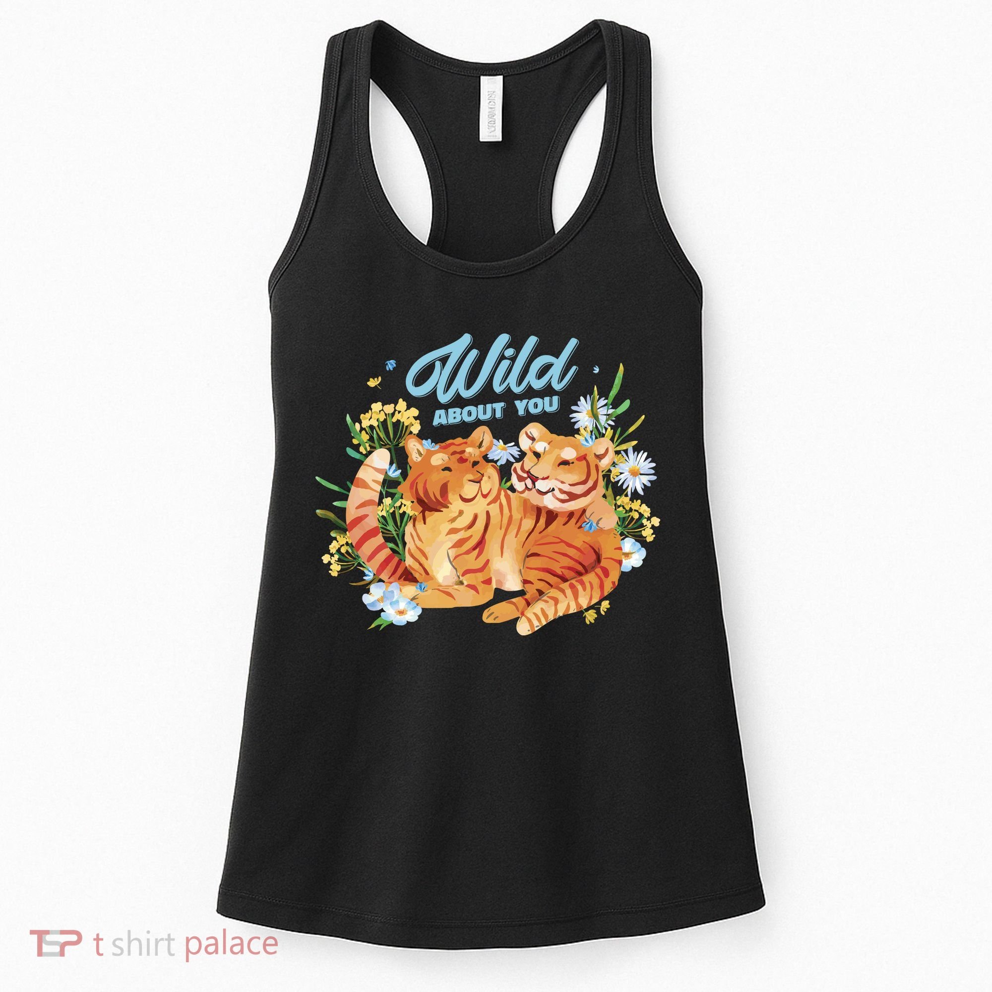 Wild About You Cute Tiger Couple Women's Tank Top