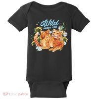 Wild About You Cute Tiger Couple Baby Bodysuit thumb 0