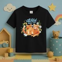 Wild About You Cute Tiger Couple Toddler T-Shirt thumb 3