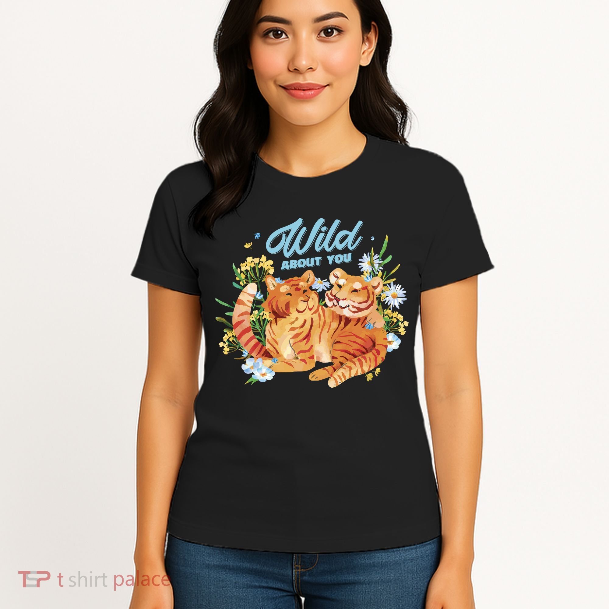 Wild About You Cute Tiger Couple Women's T-Shirt