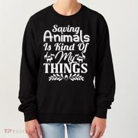 Wildlife Animals Zoo Keeper Graphic Women's Sweatshirt thumb 0