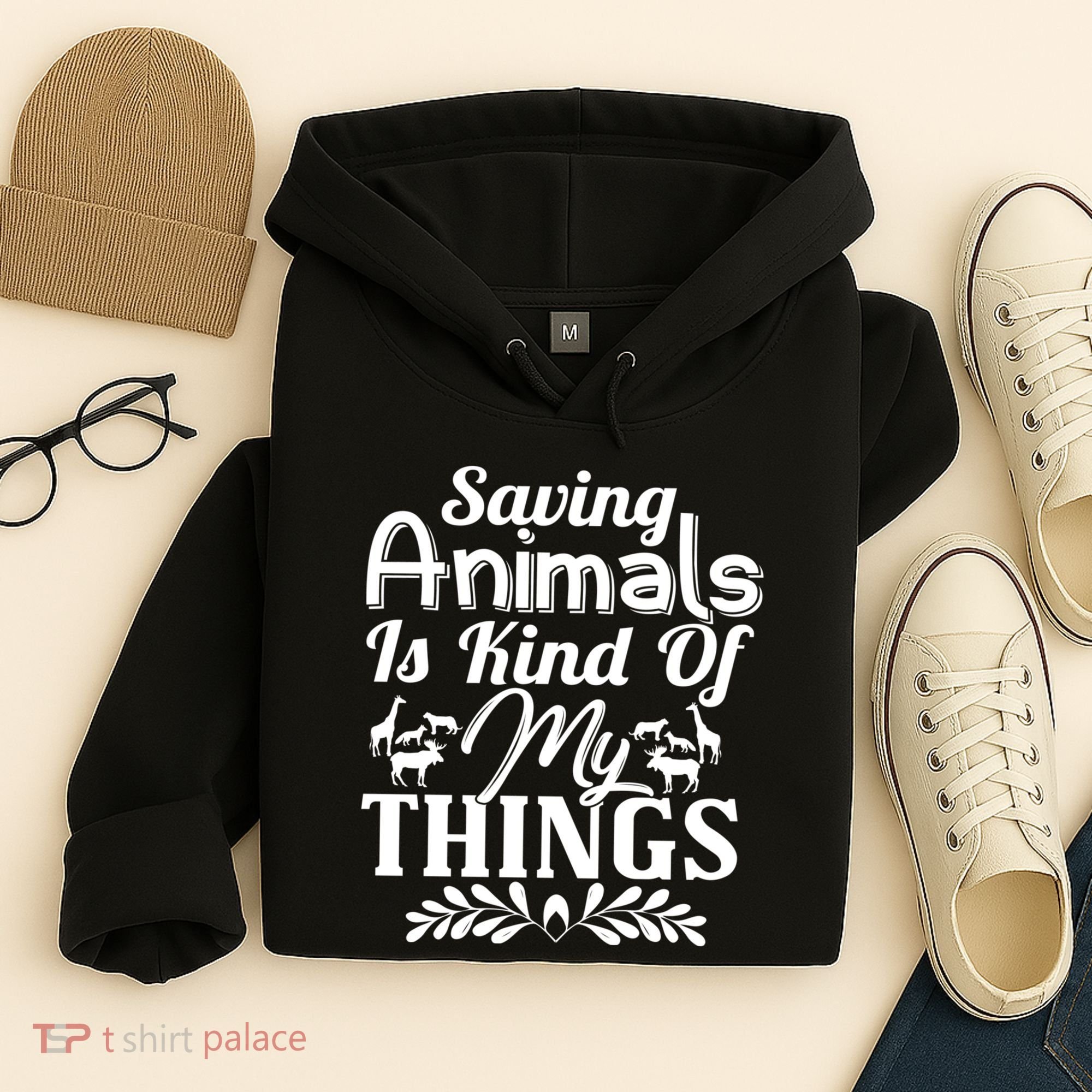 Wildlife Animals Zoo Keeper Graphic Hoodie