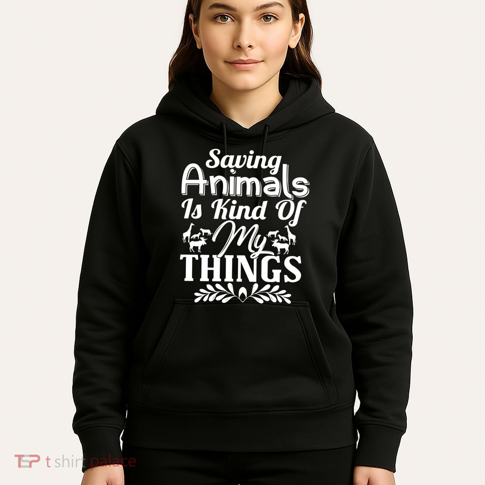 Wildlife Animals Zoo Keeper Graphic Hoodie