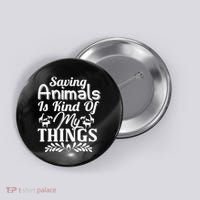 Wildlife Animals Zoo Keeper Graphic Button thumb 0