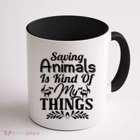 Wildlife Animals Zoo Keeper Graphic Coffee Mug thumb 1