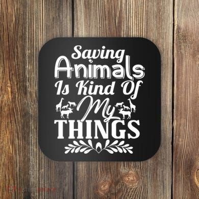 Wildlife Animals Zoo Keeper Graphic Coaster