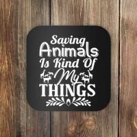 Wildlife Animals Zoo Keeper Graphic Coaster thumb 0