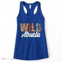 Wild Abuela Zoo Born Two Be Wild Bgiftday Safari Jungle Animal Gift Women's Tank Top thumb 0