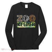 Wildlife Animals Zoo Keeper Graphic Long Sleeve Shirt thumb 0