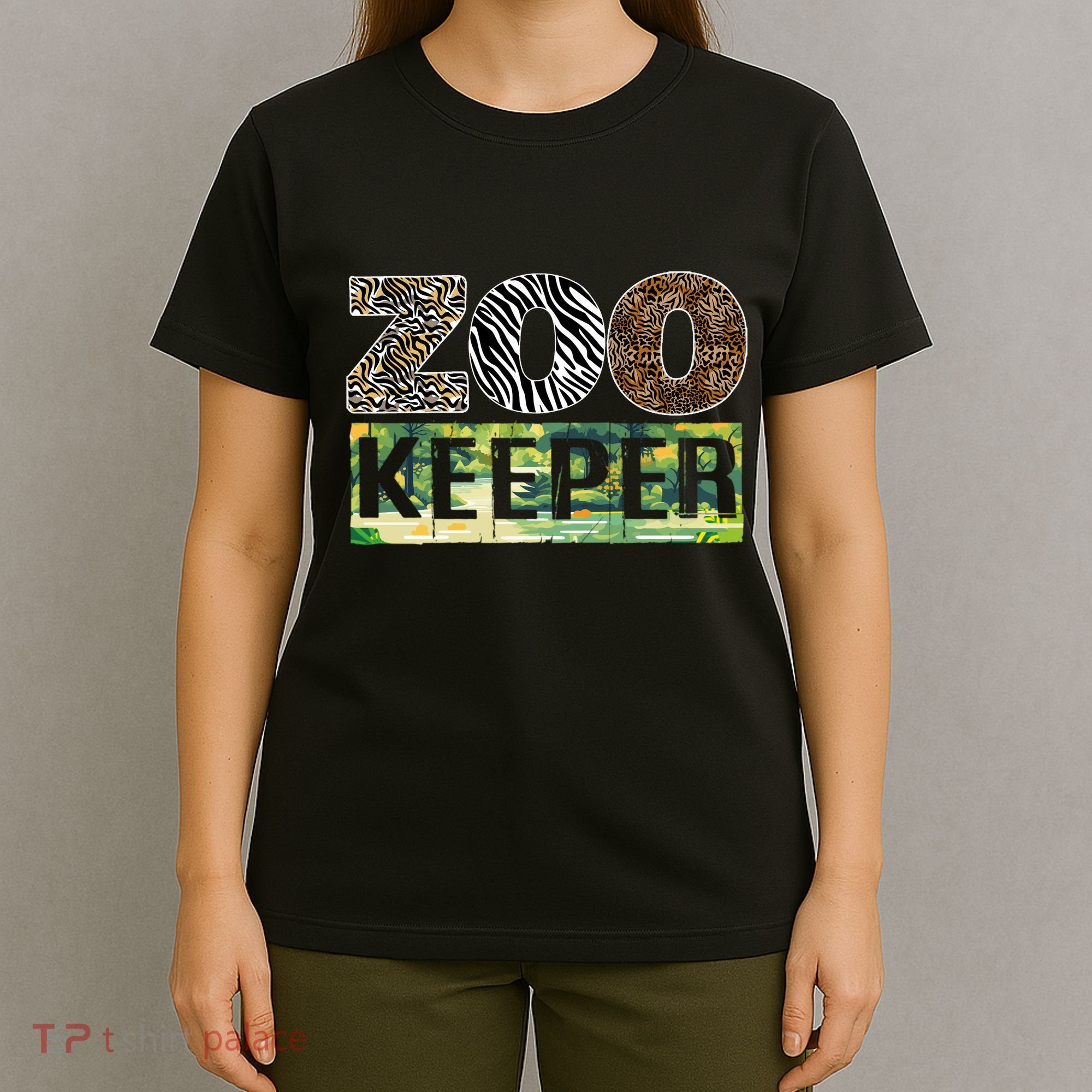 Wildlife Animals Zoo Keeper Graphic T-Shirt