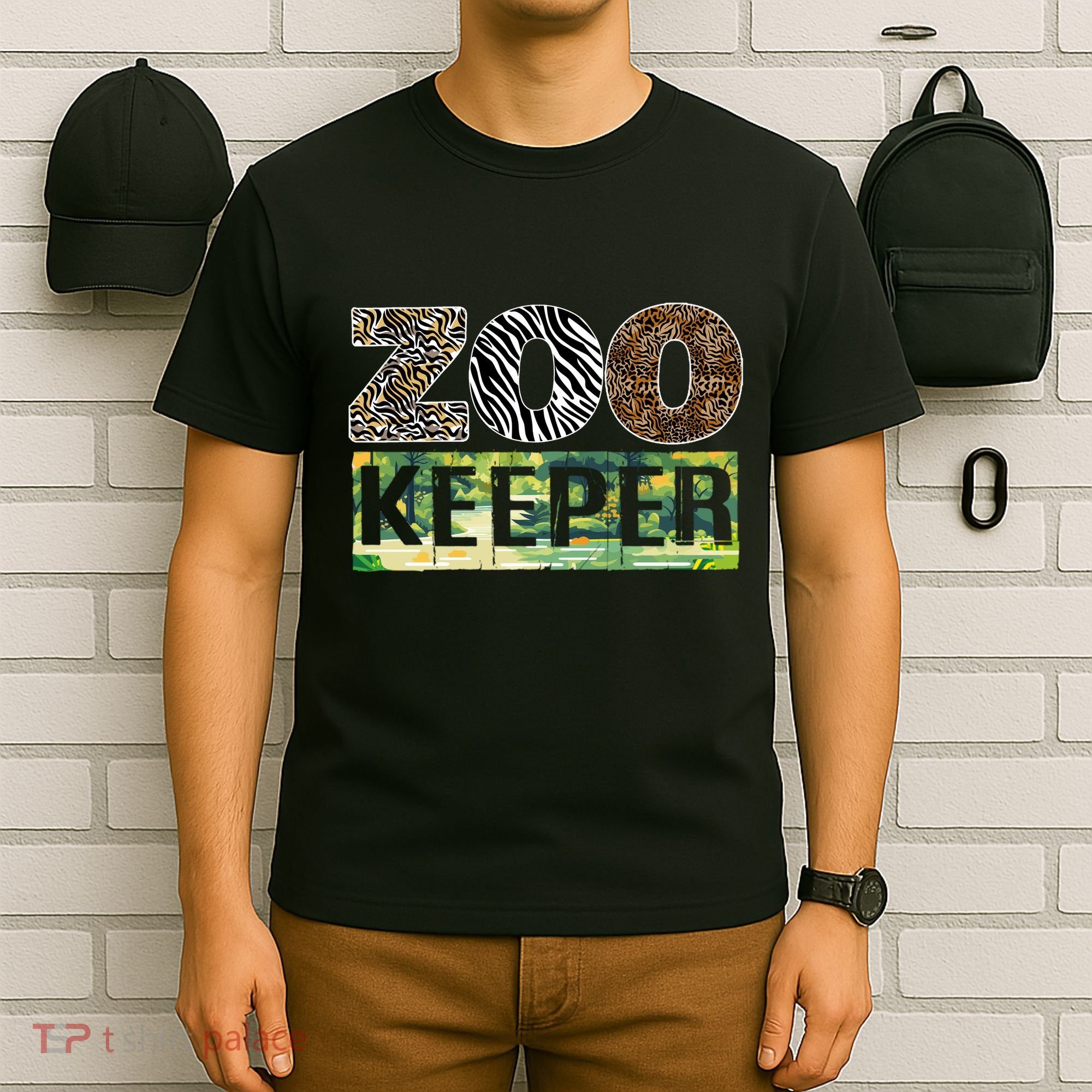 Wildlife Animals Zoo Keeper Graphic T-Shirt