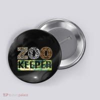 Wildlife Animals Zoo Keeper Graphic Button thumb 0