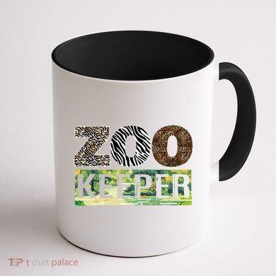 Wildlife Animals Zoo Keeper Graphic Coffee Mug back