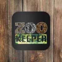 Wildlife Animals Zoo Keeper Graphic Coaster thumb 0