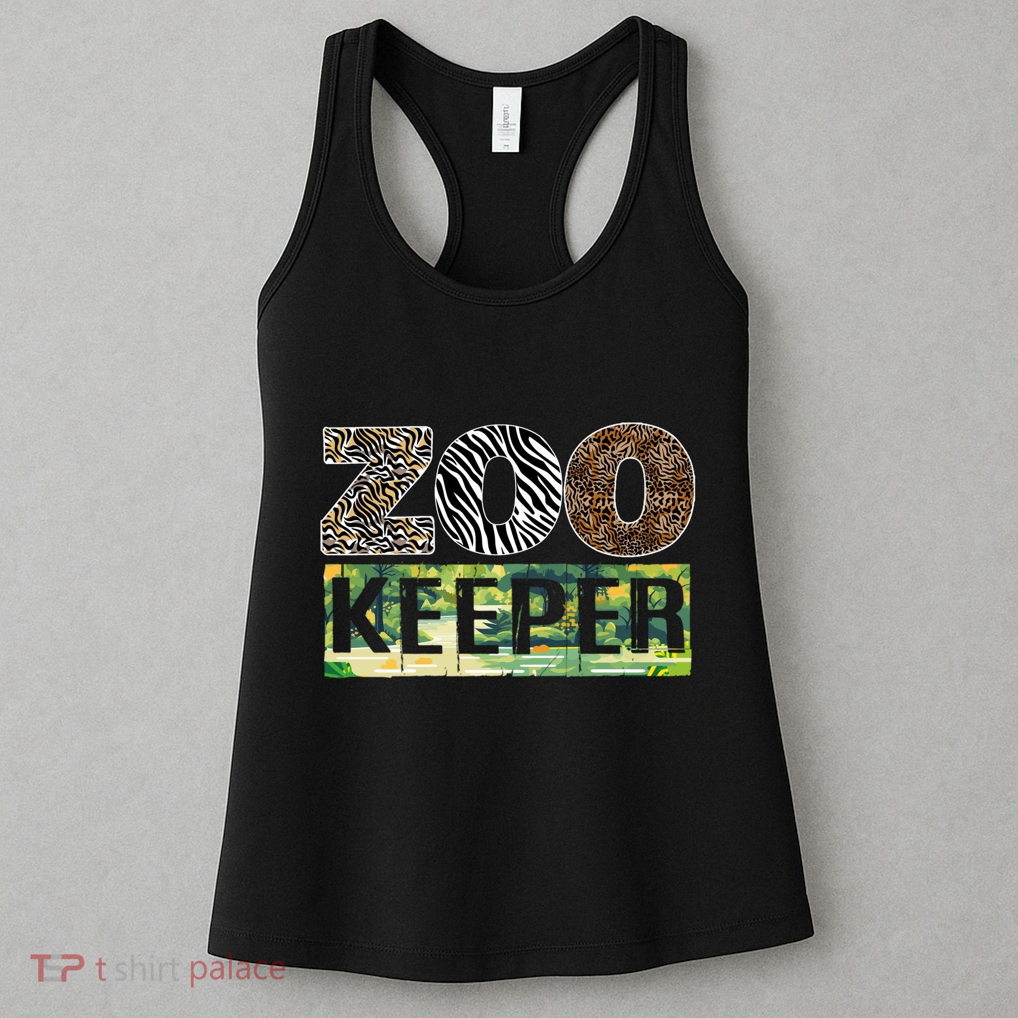 Wildlife Animals Zoo Keeper Graphic Women's Tank Top