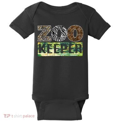 Wildlife Animals Zoo Keeper Graphic Baby Bodysuit