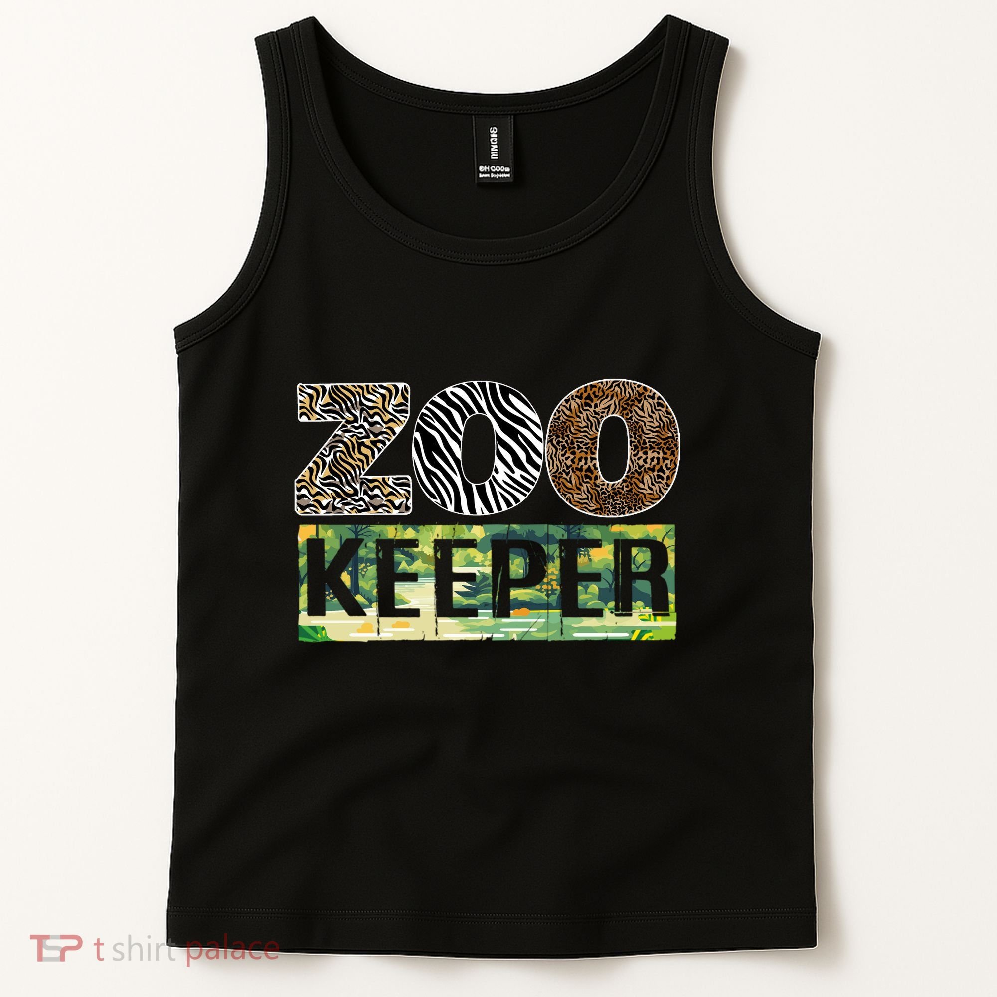 Wildlife Animals Zoo Keeper Graphic Tank Top