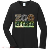 Wildlife Animals Zoo Keeper Graphic Women's Long Sleeve Shirt thumb 0