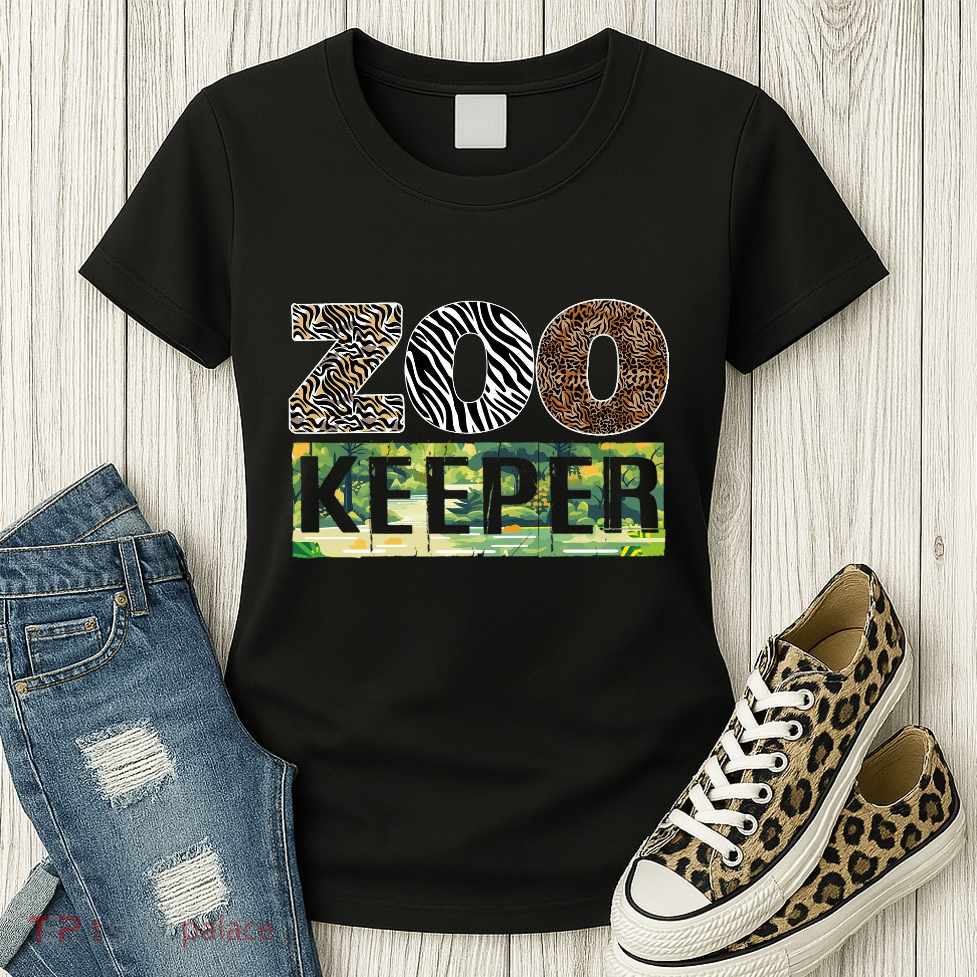Wildlife Animals Zoo Keeper Graphic Women's T-Shirt