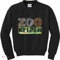Wildlife Animals Zoo Keeper Graphic Kids Sweatshirt thumb 0