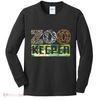 Wildlife Animals Zoo Keeper Graphic Kids Long Sleeve Shirt thumb 0