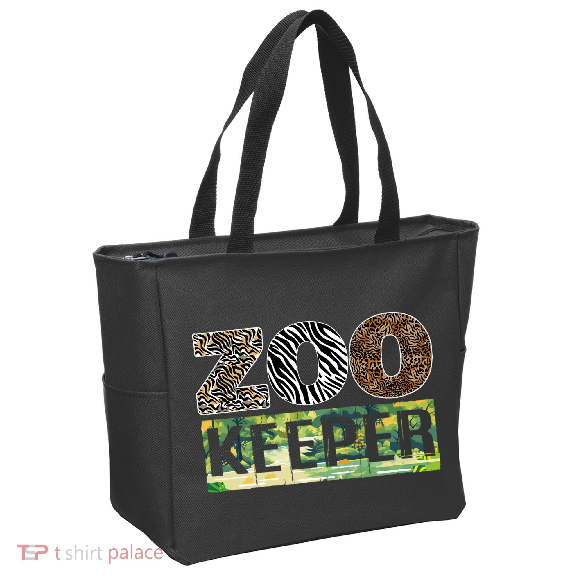 Wildlife Animals Zoo Keeper Graphic Tote Bag