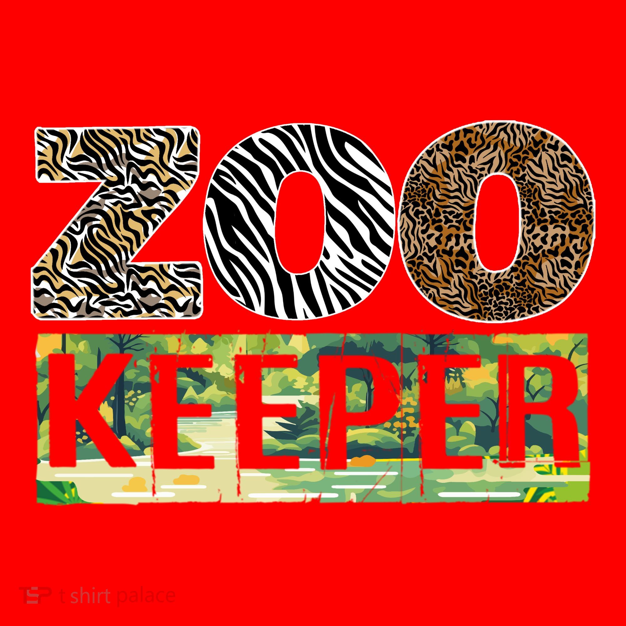 Wildlife Animals Zoo Keeper Graphic Santa Hat