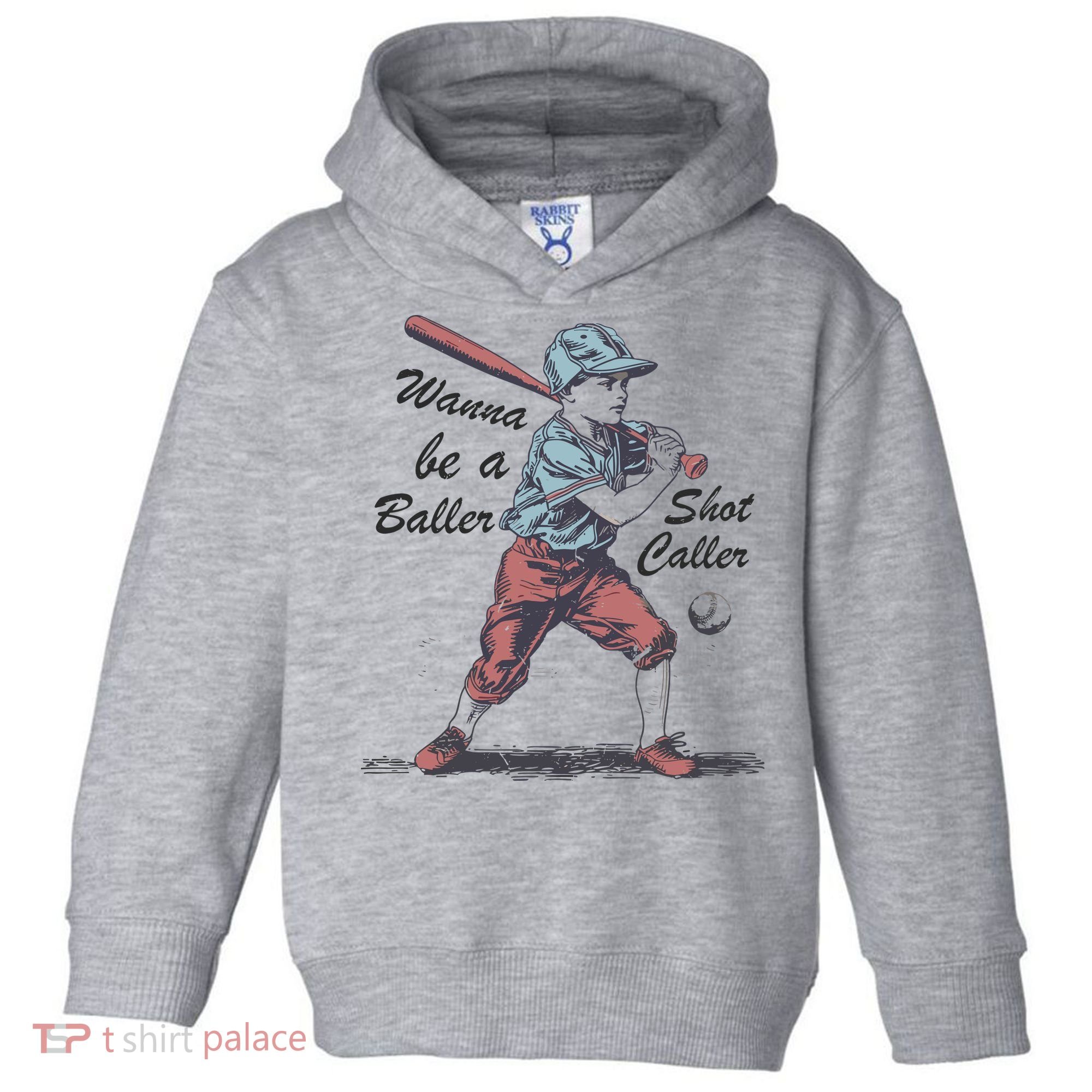 Wanna Be A Baller Shot Caller Toddler Hoodie