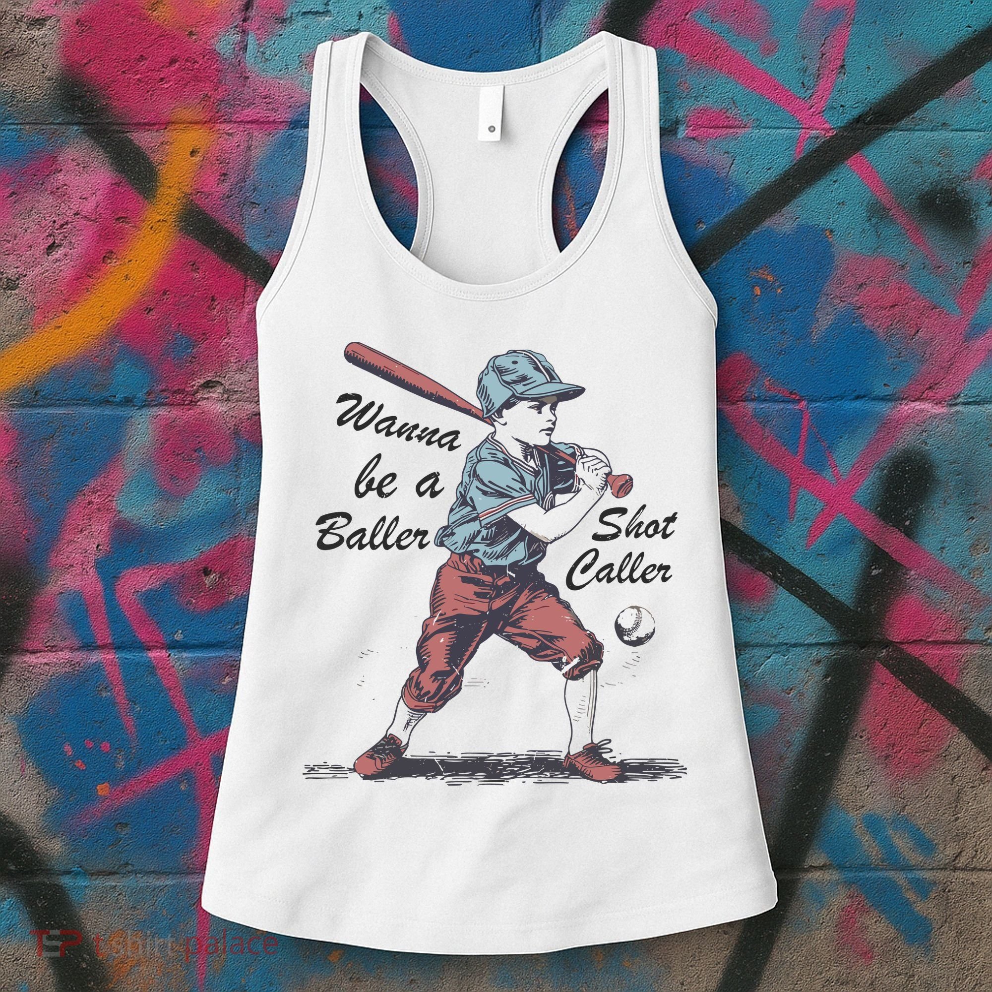 Wanna Be A Baller Shot Caller Women's Tank Top