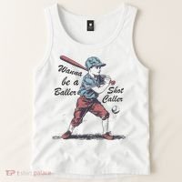 Wanna Be A Baller Shot Caller Tank Top thumb 2