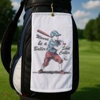 Wanna Be A Baller Shot Caller Golf Towel thumb 2