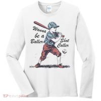 Wanna Be A Baller Shot Caller Women's Long Sleeve Shirt thumb 0