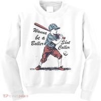 Wanna Be A Baller Shot Caller Kids Sweatshirt thumb 0