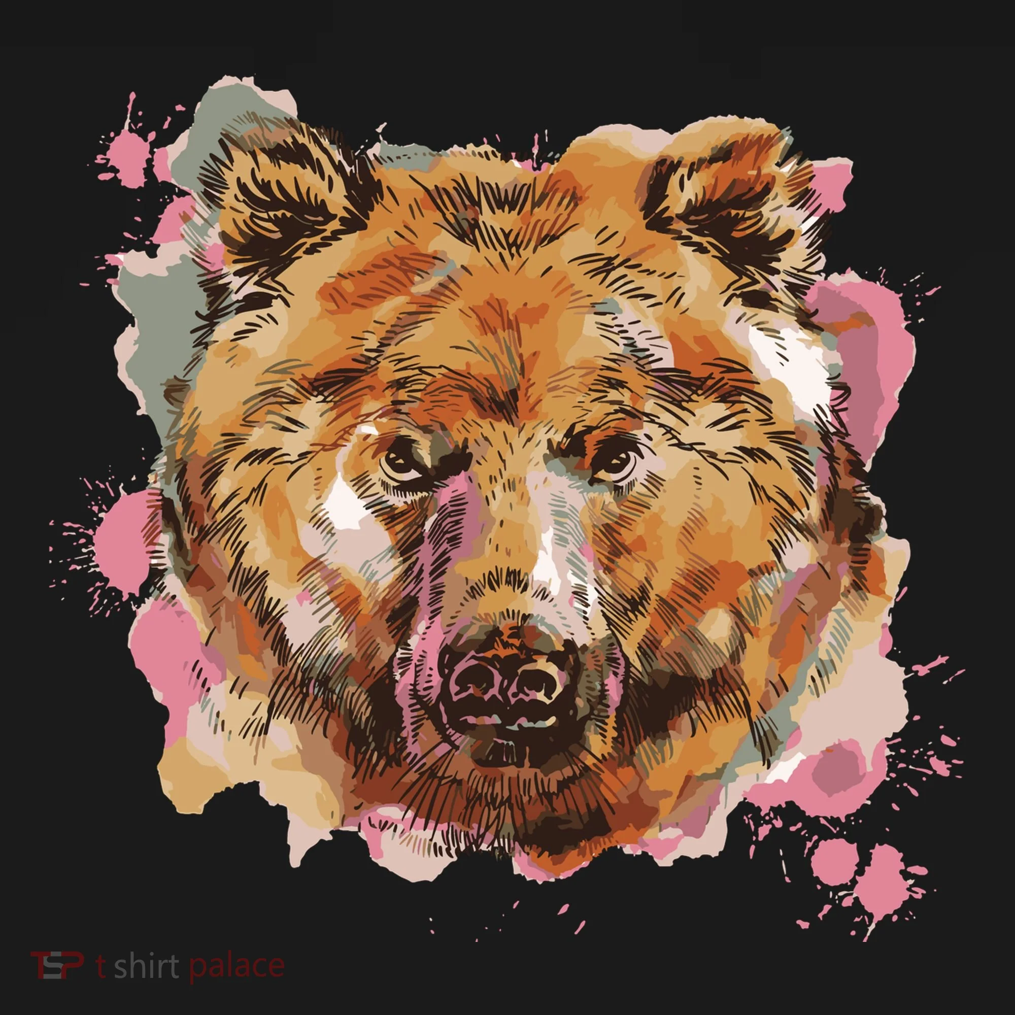 Wild Bear Art Doggie Tank