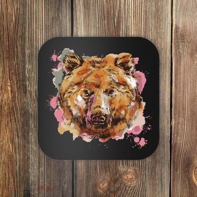 Wild Bear Art Coaster