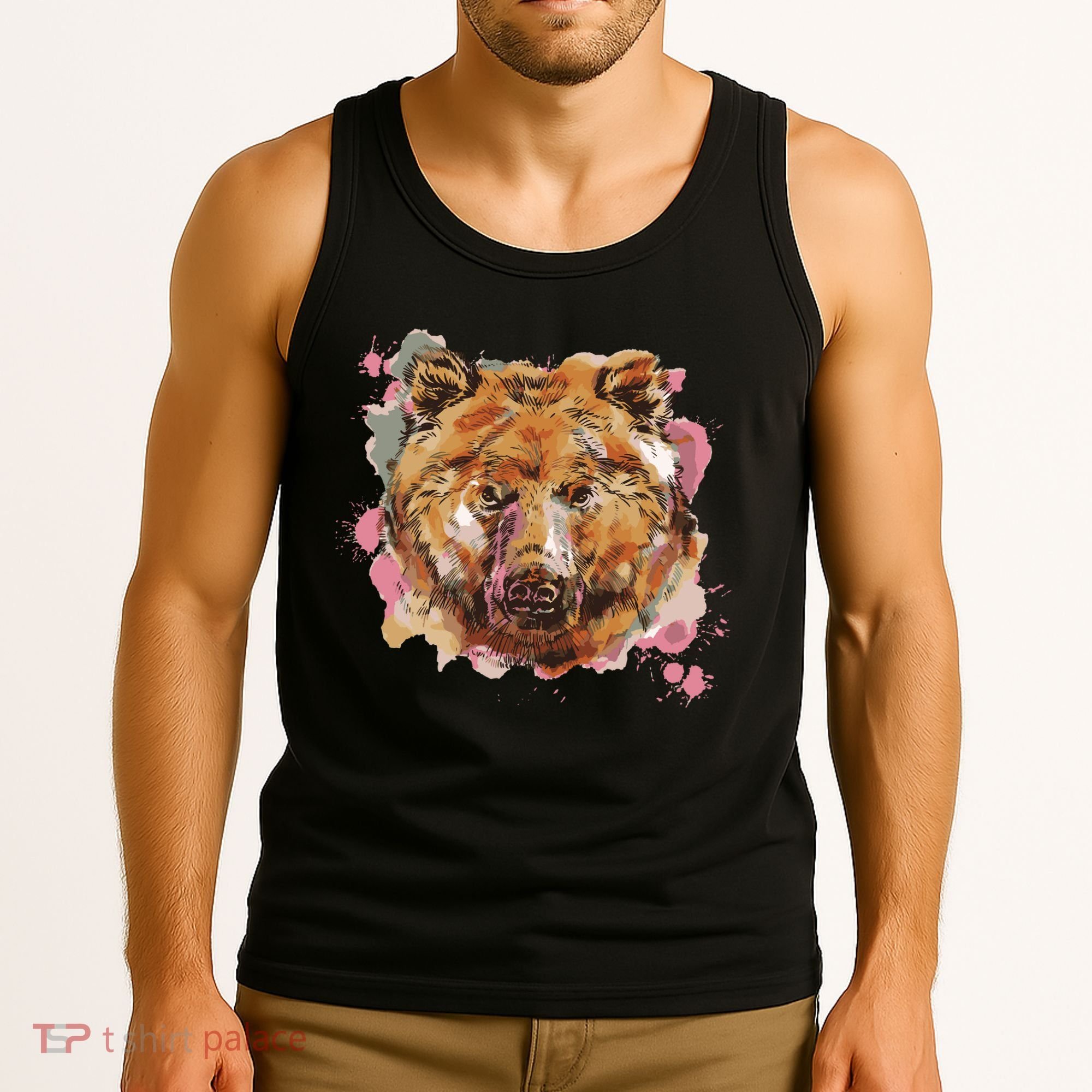 Wild Bear Art Tank Top