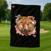 Wild Bear Art Golf Towel thumb 1