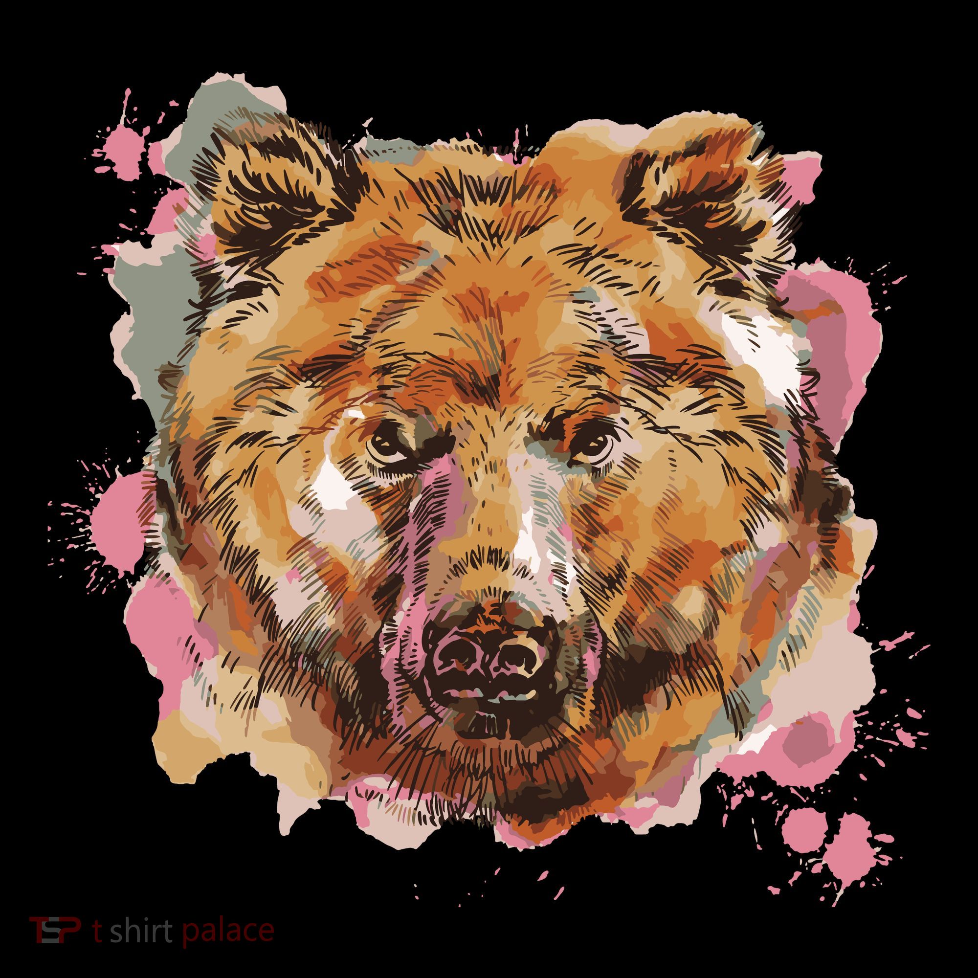 Wild Bear Art Women's T-Shirt