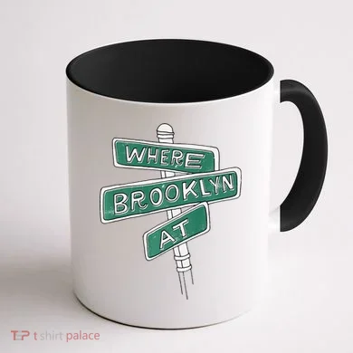 Where Brooklyn At Coffee Mug back