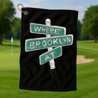 Where Brooklyn At Golf Towel thumb 1