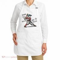 Wanna Be A Baller Shot Caller Retro Game Day Baseball Boy Apron thumb 2