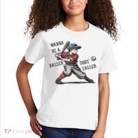 Wanna Be A Baller Shot Caller Retro Game Day Baseball Boy Kids T-Shirt thumb 2