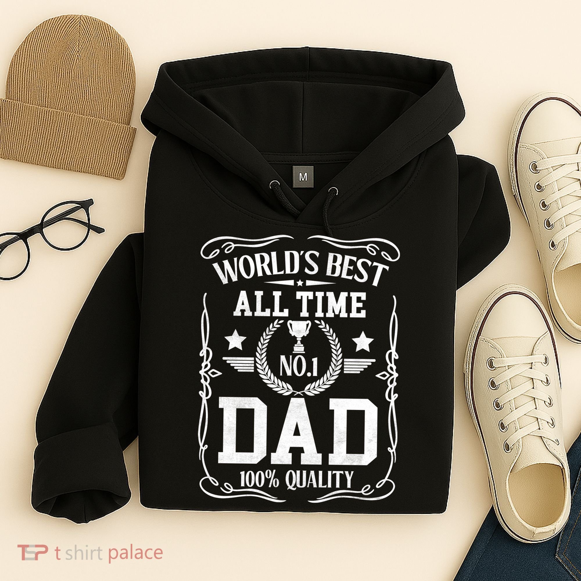 World's Best All Time #1 Dad Hoodie
