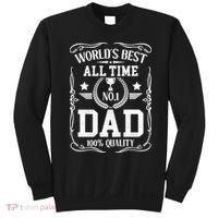 World's Best All Time #1 Dad Sweatshirt thumb 0