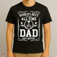 World's Best All Time #1 Dad T-Shirt thumb 3