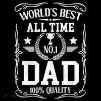 World's Best All Time #1 Dad T-Shirt thumb 7