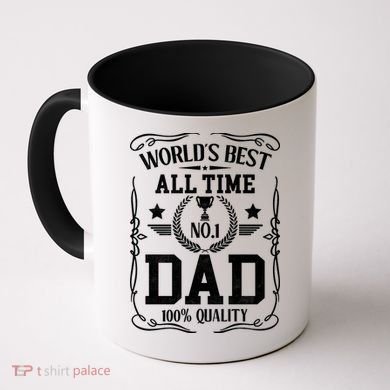 World's Best All Time #1 Dad Coffee Mug