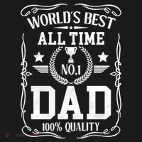 World's Best All Time #1 Dad Mousepad thumb 1