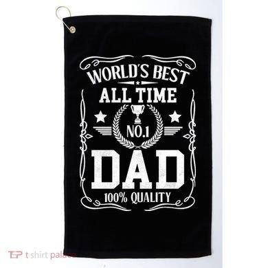 World's Best All Time #1 Dad Golf Towel