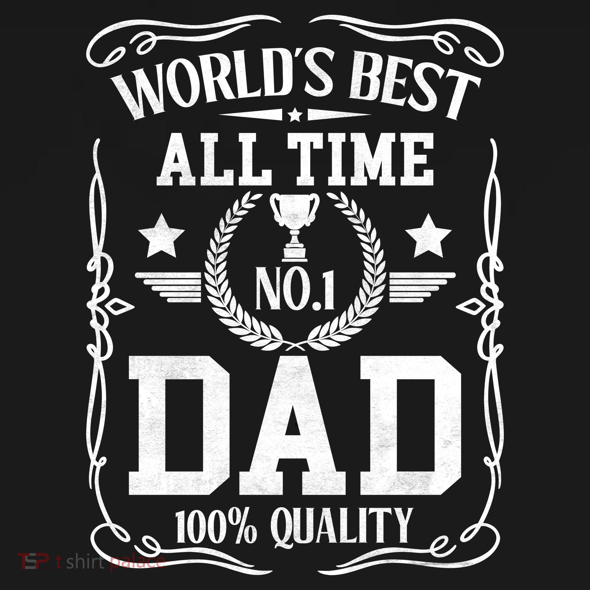 World's Best All Time #1 Dad Tote Bag